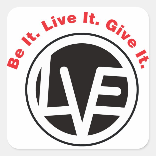 Amar a los Pegatinas negros Emblem (Anverso)