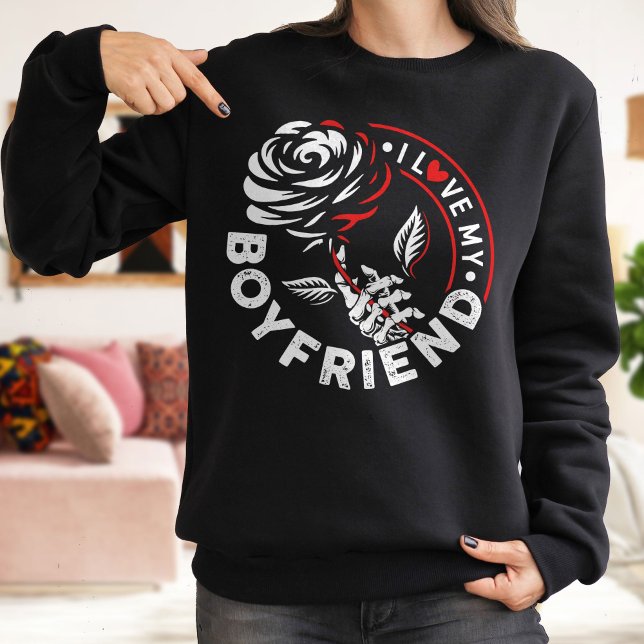 Amar A Mi Novia Sweatshirt, Camisa Rosa Por Él (Subido por el creador)