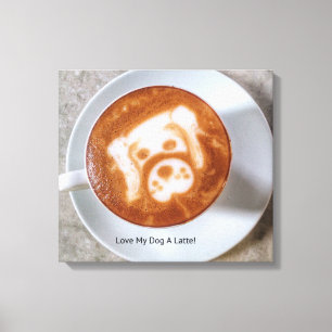 Amar A Mi Perro Un Lienzo De Latte Stretching