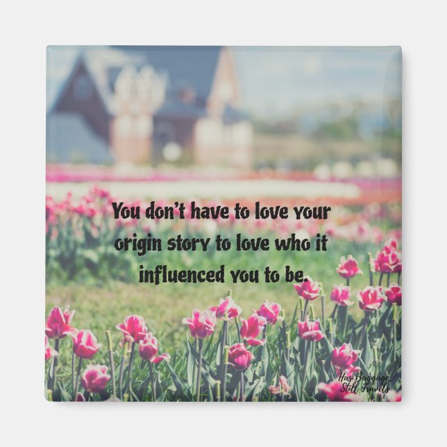 Amar a ti mismo un imán de citas (Frente)