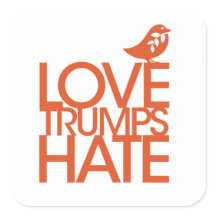 Amar a Trump Pegatina de odio
