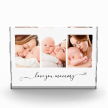 Amar a tu mamá Personalizado Script 3 Fotos
