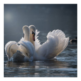 Amar al arte metalizado poster satinado en línea