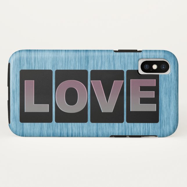 Amar al Funda de iPhone X (Reverso (horizontal))