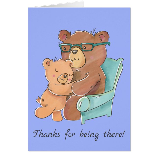 Amar al oso Papa con el bebé oso Día del Padre (Frente)