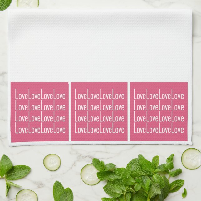 Amar Amar Amar Amar Toallas de Cocina (Doblado)