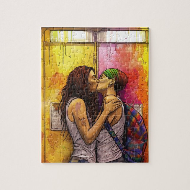 Amar amor | Rompecabezas del Orgullo Lesbiano Jigs (Vertical)