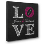 Amar Chalkboard Lettre Rótulo de tela Parejas de A<br><div class="desc">Este diseño de lienzo único está impreso en tela mate artista y estirado a mano en un 3/4? marco de madera de nuestro propio equipo de bolas de papel. El arte mural de tela viene listo para colgar con un colgador de dientes de sierra. ¡Será un gran regalo de Boda...</div>