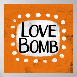 Amar el arte de pared Poster bomba