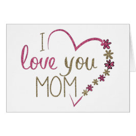 Amar el corazón del Día de la Madre de mamá