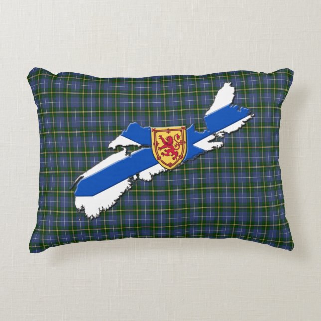 Amar la almohada de acento tartán de Nueva Escocia (Anverso)