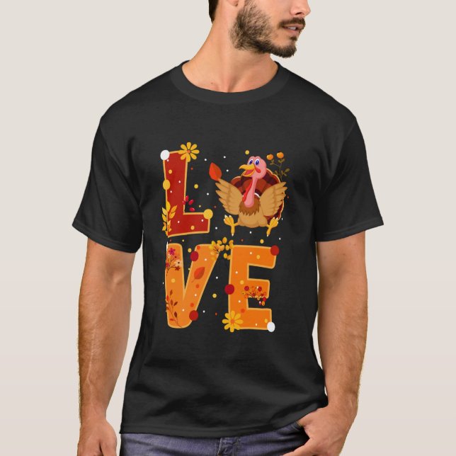 Amar la camiseta de Acción de Gracias (Anverso)