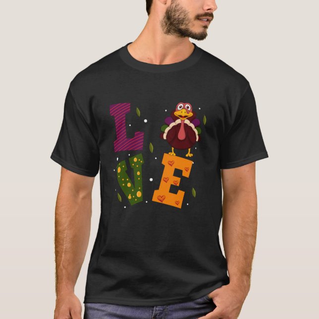 Amar la camiseta de Acción de Gracias (Anverso)