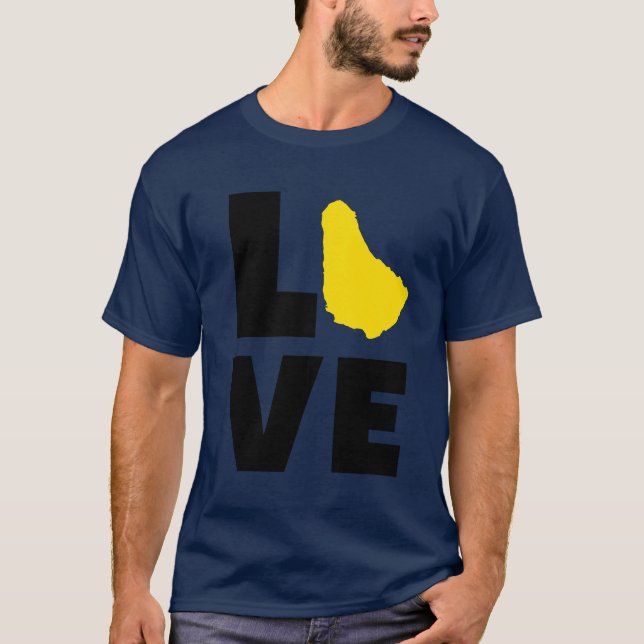 Amar la camiseta de Barbados (Anverso)