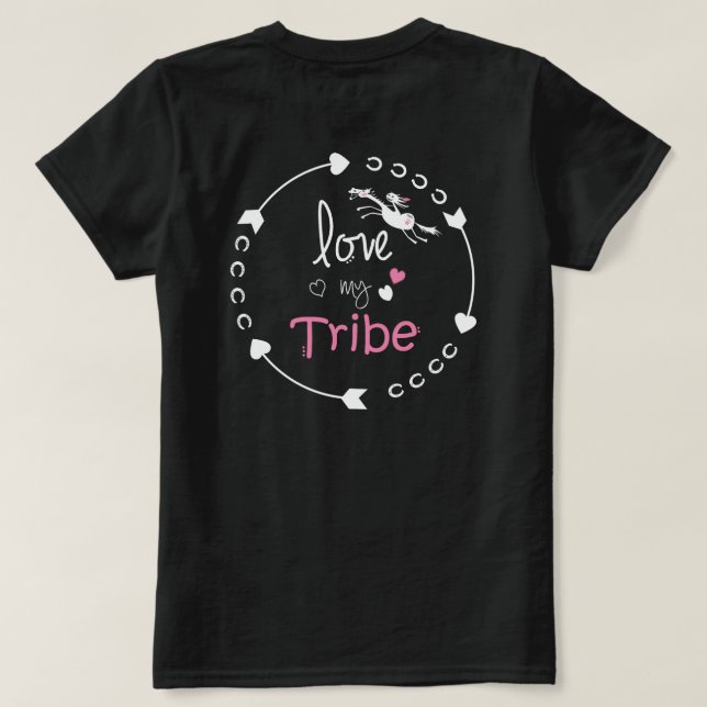 Amar la camiseta de mi tribu (Reverso del diseño)