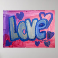 Amar la dulce pintura de dulces dulces Posters de 