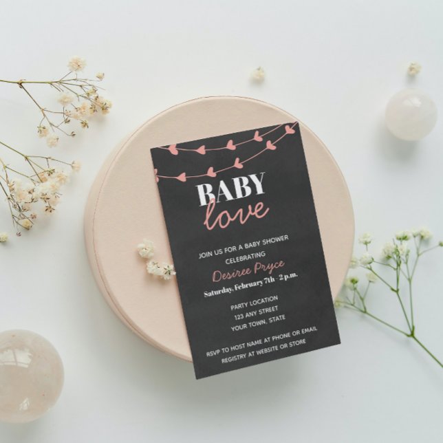 Amar la invitación de Baby Shower (Subido por el creador)