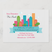 Amar la Invitación de mudanza de la vida de la ciu