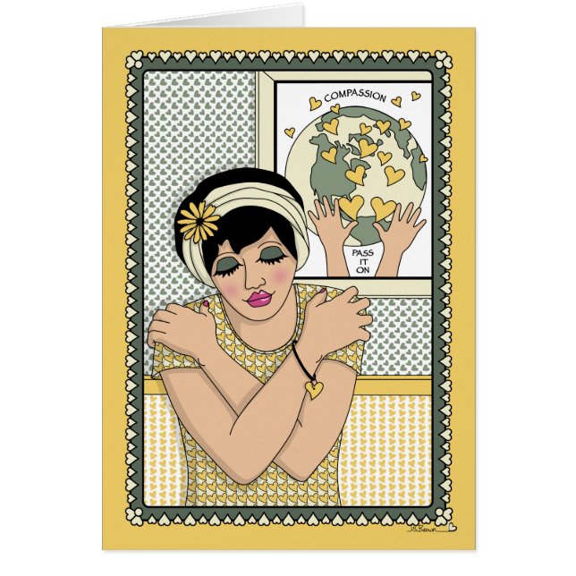 Amar la tarjeta de felicitación (Frente)