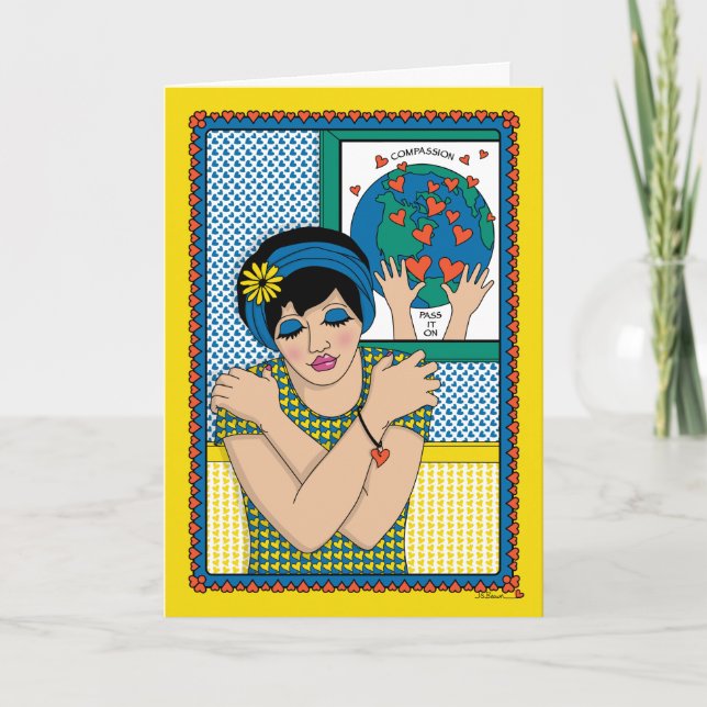 Amar la tarjeta de felicitación (Anverso)