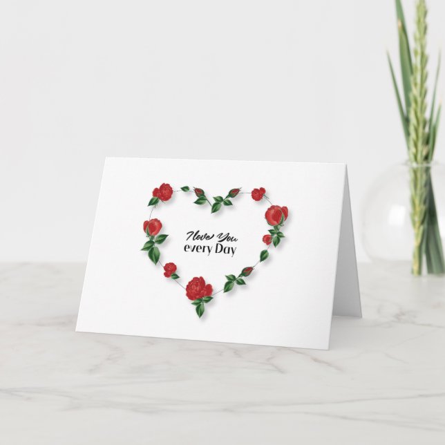 AMAR LA TARJETA DE VALENTINA TODOS LOS DÍAS (Anverso)
