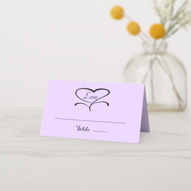 Amar las tarjetas plegadas de Lavendar (Anverso)