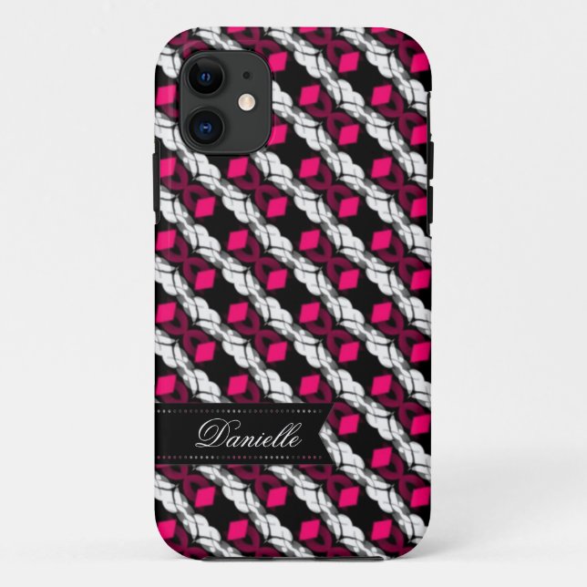 Amar los diamantes rosados en el Funda para iPhone (Reverso)