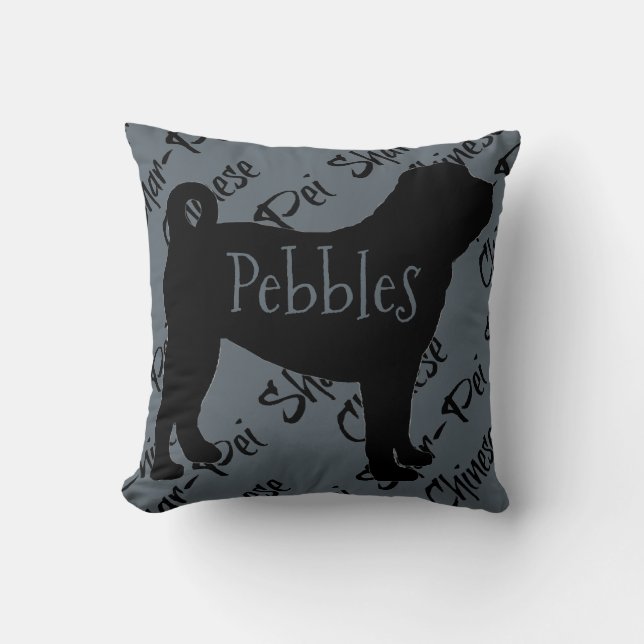 Amar mi almohada china de perro de Shar-Pei (Anverso)
