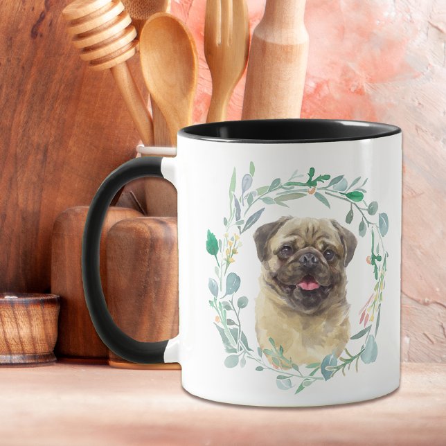 Amar mi taza de café de la guerra de pug (Subido por el creador)