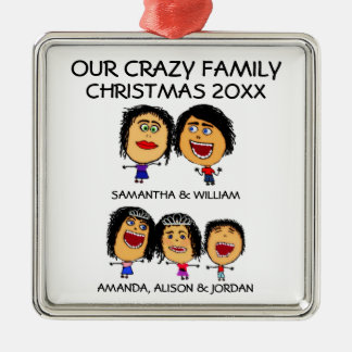 Amar nuestro ornamento de tres niños locos