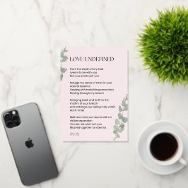 Amar poesía no definida