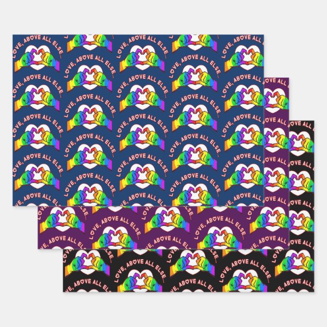 Amar por encima de todos los demás envolver hojas  (Set)