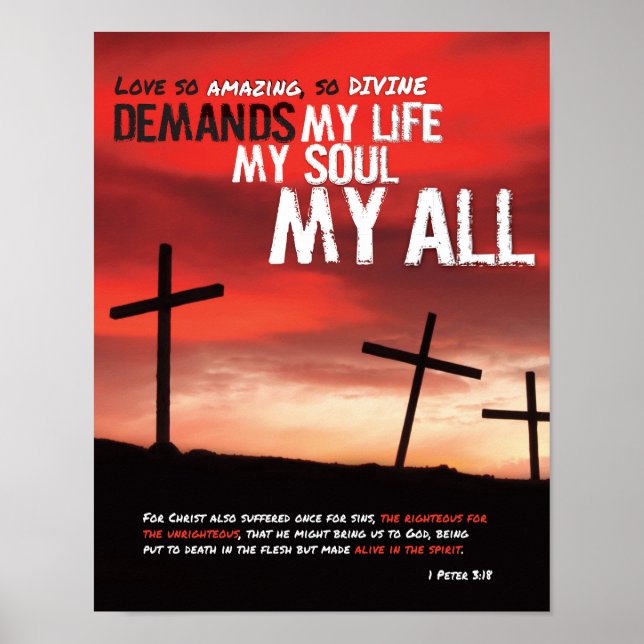 Amar tan asombroso Poster de arte tan divino (Frente)