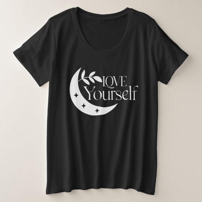 Amar tu propia luna Espiritual Magia Camiseta (Anverso del diseño)