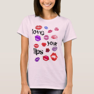 amar tus labios beso camiseta