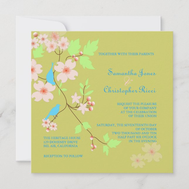 Amargas de amor Invitaciones de matrimonio (Anverso)