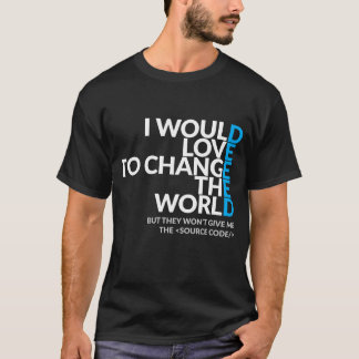 Amaría cambiar la camiseta de la oscuridad del