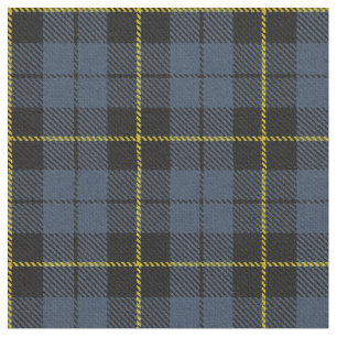 Amarillo azul/gris/oro/raya negra de la tela