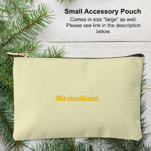 Amarillo - Bolsa accesoria pequeña sólida