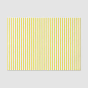 Amarillo con papel tisular a rayas blancas