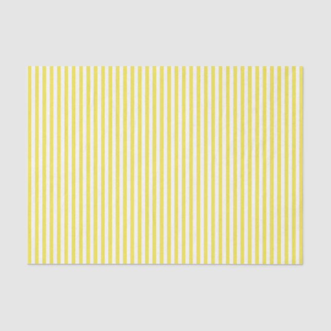 Amarillo con papel tisular a rayas blancas (Anverso)