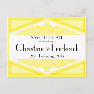 Amarillo Crepuscular Vintage, tarjeta postal para 