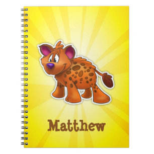 Amarillo de encargo del cuaderno del Hyena