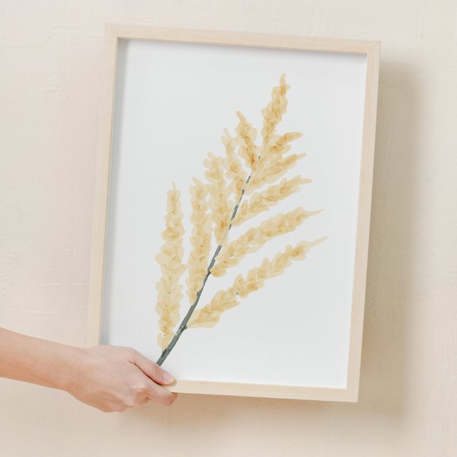 Amarillo de la acuarela Flor Decoración de la guar (Yellow Gentle watercolor Flower Nursery Decor)