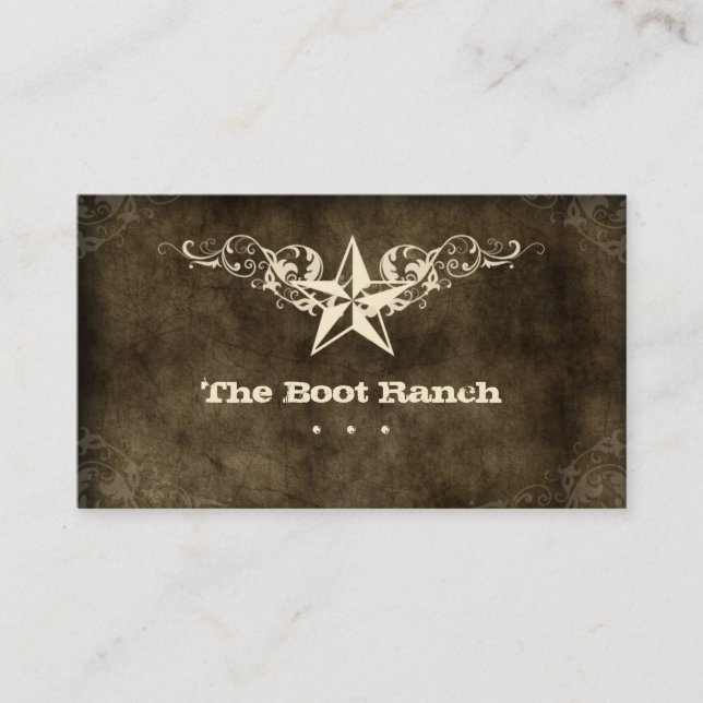 Amarillo de la gamuza marrón de la tarjeta de (Anverso)