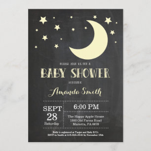 Amarillo de la invitación a Baby Shower por la lun
