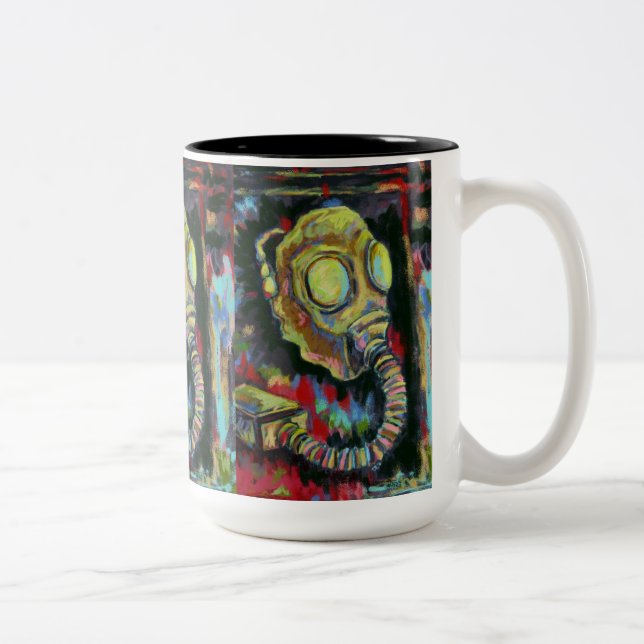 Amarillo de la mostaza, arte de la taza de café de (Derecha)