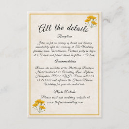 amarillo de la pradera victoriana - tarjeta de rec