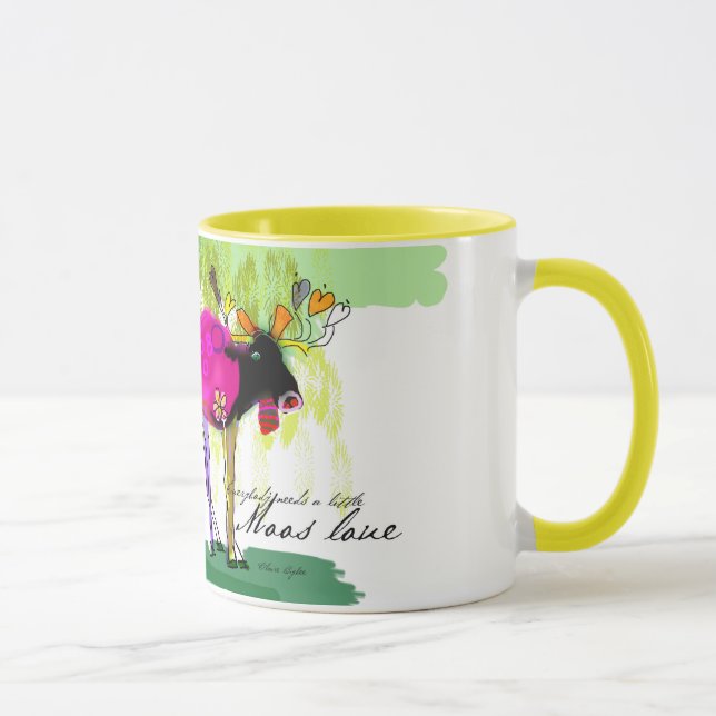 Amarillo del amor de Moos taza combinada de 11 (Derecha)