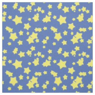 Amarillo del modelo de ESTRELLAS en tela azul